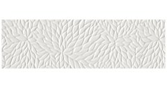ИЗОБРАЖЕНИЕ Shiro Flower White Polished 33x110 | КУПИТЬ В ИНТЕРНЕТ-МАГАЗИНЕ ARCPALACE