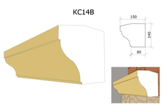 Купить Фасадный молдинг цокольный KC-14B