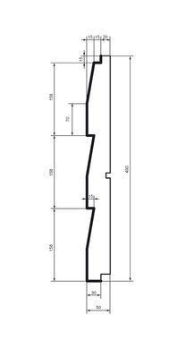 ИЗОБРАЖЕНИЕ Облицовочная фасадная панель HC102-50 | КУПИТЬ В ИНТЕРНЕТ-МАГАЗИНЕ ARCPALACE