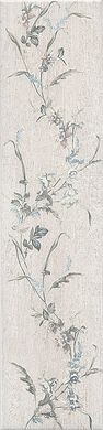 ИЗОБРАЖЕНИЕ Керамический гранит 9,9х40,2 Кантри Шик белый декорированный | КУПИТЬ В ИНТЕРНЕТ-МАГАЗИНЕ ARCPALACE