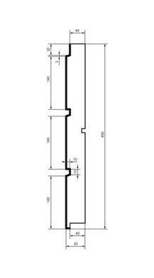 ИЗОБРАЖЕНИЕ Облицовочная фасадная панель HC101-50 | КУПИТЬ В ИНТЕРНЕТ-МАГАЗИНЕ ARCPALACE