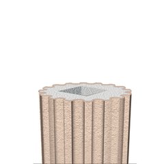 ИЗОБРАЖЕНИЕ Фасадная Полуколонна (тело) с каннелюрами LC102-21 | КУПИТЬ В ИНТЕРНЕТ-МАГАЗИНЕ ARCPALACE