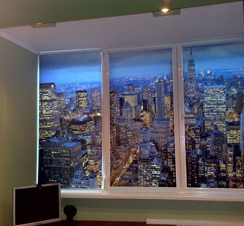 Рулонные шторы могут принести в ваш дом иллюзию целого города